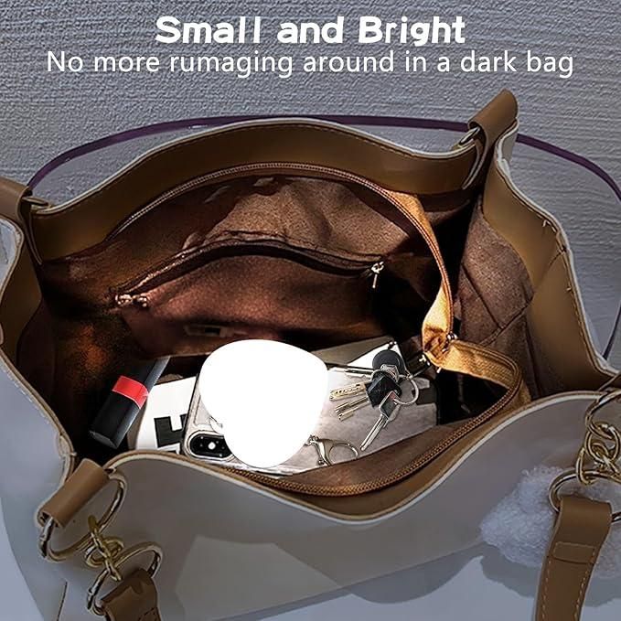 Heart-Shaped Automatic LED Purse Light Keychain